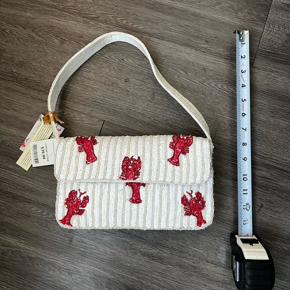 NWT Made in India Beaded Lobster Bag - Picture 6 of 9